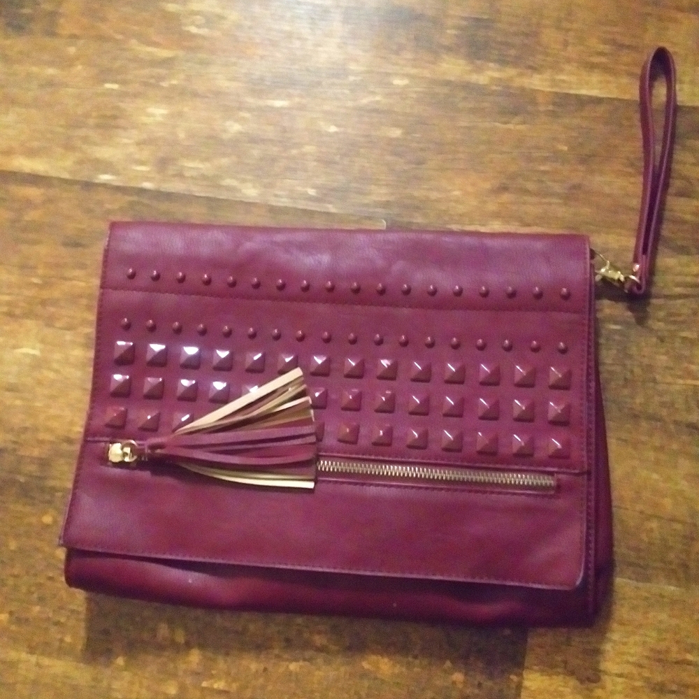 New!! CESCA Square clutch burgundy fashion
